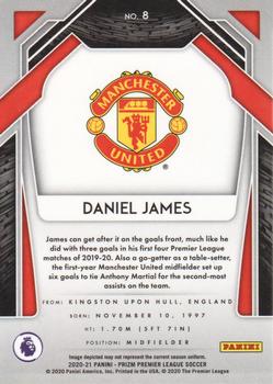 2020-21 Panini Prizm Premier League #8 Daniel James Back