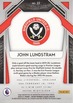 2020-21 Panini Prizm Premier League #22 John Lundstram Back