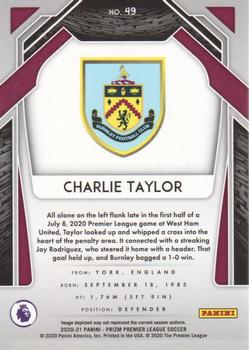2020-21 Panini Prizm Premier League #49 Charlie Taylor Back
