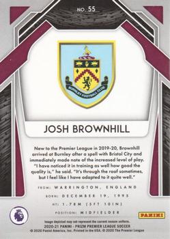 2020-21 Panini Prizm Premier League #55 Josh Brownhill Back