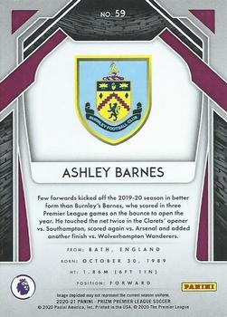 2020-21 Panini Prizm Premier League #59 Ashley Barnes Back