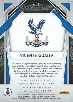 2020-21 Panini Prizm Premier League #61 Vicente Guaita Back