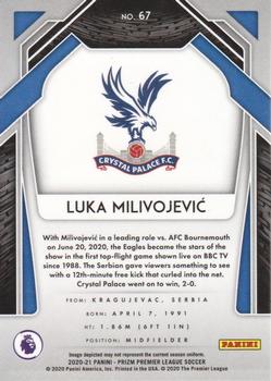 2020-21 Panini Prizm Premier League #67 Luka Milivojevic Back