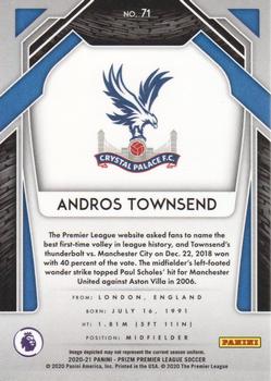 2020-21 Panini Prizm Premier League #71 Andros Townsend Back