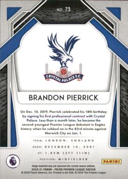 2020-21 Panini Prizm Premier League #73 Brandon Pierrick Back