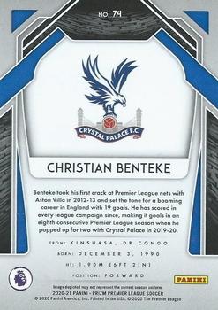 2020-21 Panini Prizm Premier League #74 Christian Benteke Back