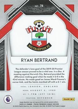2020-21 Panini Prizm Premier League #78 Ryan Bertrand Back