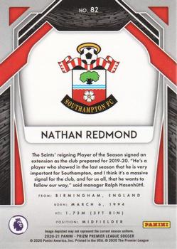 2020-21 Panini Prizm Premier League #82 Nathan Redmond Back