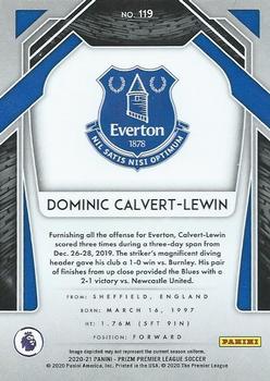 2020-21 Panini Prizm Premier League #119 Dominic Calvert-Lewin Back