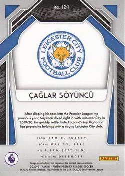 2020-21 Panini Prizm Premier League #124 Caglar Soyuncu Back