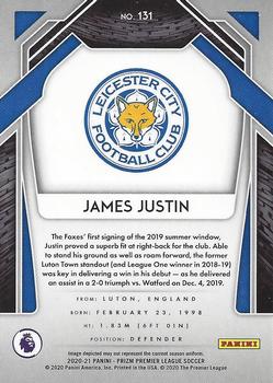 2020-21 Panini Prizm Premier League #131 James Justin Back