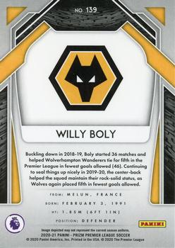 2020-21 Panini Prizm Premier League #139 Willy Boly Back