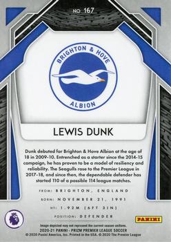 2020-21 Panini Prizm Premier League #167 Lewis Dunk Back
