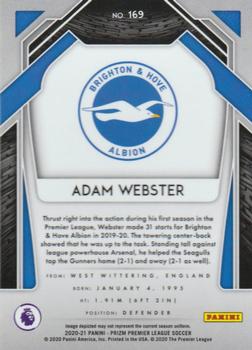 2020-21 Panini Prizm Premier League #169 Adam Webster Back
