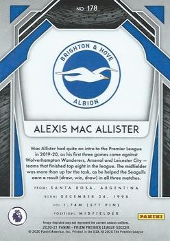 2020-21 Panini Prizm Premier League #178 Alexis Mac Allister Back