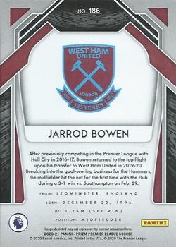 2020-21 Panini Prizm Premier League #186 Jarrod Bowen Back