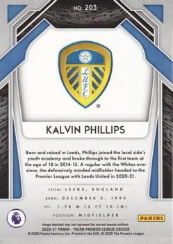 2020-21 Panini Prizm Premier League #203 Kalvin Phillips Back