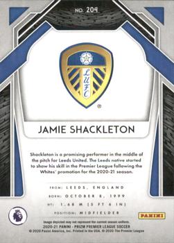 2020-21 Panini Prizm Premier League #204 Jamie Shackleton Back