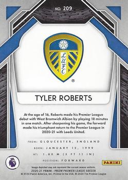 2020-21 Panini Prizm Premier League #209 Tyler Roberts Back