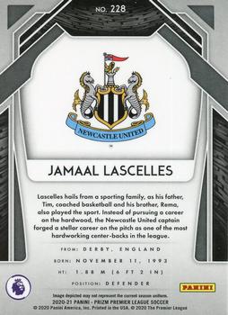 2020-21 Panini Prizm Premier League #228 Jamaal Lascelles Back