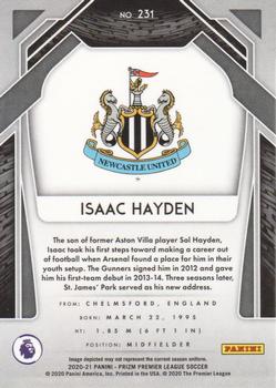 2020-21 Panini Prizm Premier League #231 Isaac Hayden Back