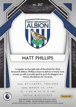 2020-21 Panini Prizm Premier League #267 Matt Phillips Back