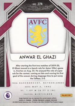2020-21 Panini Prizm Premier League #278 Anwar El Ghazi Back