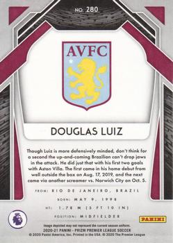 2020-21 Panini Prizm Premier League #280 Douglas Luiz Back