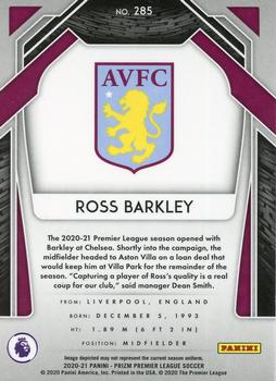 2020-21 Panini Prizm Premier League #285 Ross Barkley Back