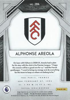 2020-21 Panini Prizm Premier League #286 Alphonse Areola Back
