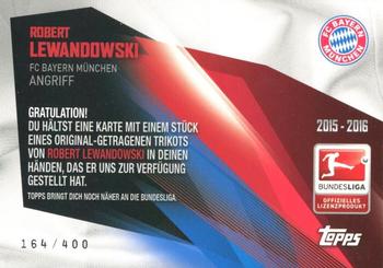 2015-16 Topps Chrome Bundesliga - Relics #NNO Robert Lewandowski Back