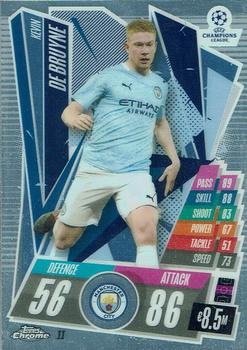 2020-21 Topps Chrome Match Attax UEFA Champions League #11 Kevin De Bruyne Front