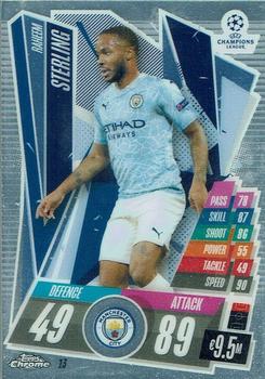 2020-21 Topps Chrome Match Attax UEFA Champions League #13 Raheem Sterling Front