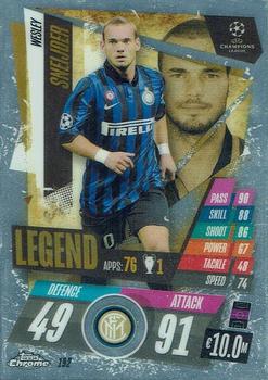 2020-21 Topps Chrome Match Attax UEFA Champions League #192 Wesley Sneijder Front