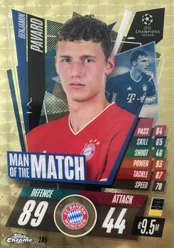 2020-21 Topps Chrome Match Attax UEFA Champions League - Superfractor #185 Benjamin Pavard Front