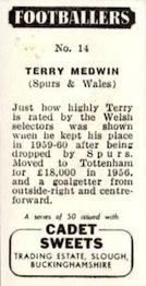 1960 Cadet Sweets Footballers #14 Terry Medwin Back