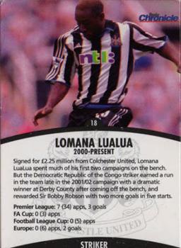 2002-03 Newcastle Evening Chronicle - Toon Heroes #18 Lomana LuaLua Front