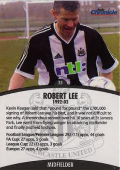 2002-03 Newcastle Evening Chronicle - Toon Heroes #35 Robert Lee Front