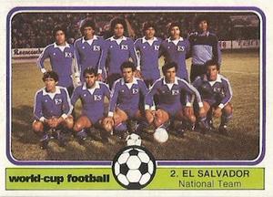 1982 Monty Gum World Cup Football #2 El Salvador team Front