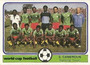 1982 Monty Gum World Cup Football #3 Cameroon team Front