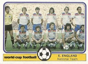 1982 Monty Gum World Cup Football #6 England team Front