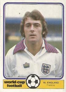 1982 Monty Gum World Cup Football #16 Trevor Francis Front