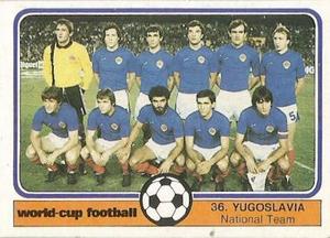 1982 Monty Gum World Cup Football #36 Yugoslavia team Front