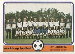 1982 Monty Gum World Cup Football #37 Austria team Front