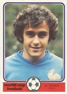 1982 Monty Gum World Cup Football #65 Michel Platini Front