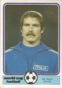 1982 Monty Gum World Cup Football #88 Romeo Benetti Front