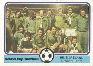 1982 Monty Gum World Cup Football #96 Northern Ireland team Front