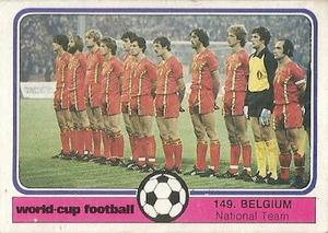 1982 Monty Gum World Cup Football #149 Belgium team Front