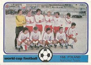 1982 Monty Gum World Cup Football #166 Poland team Front