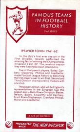 1962 D.C. Thomson Famous Teams in Football History #NNO Ipswich Town Back